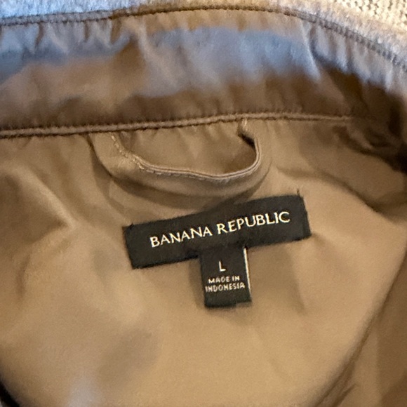 Banana Republic Men's Light Brown Shirt Jacket size L new condition - Picture 2 of 11